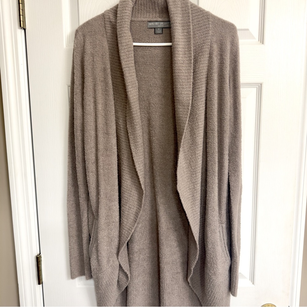 BAREFOOT DREAMS COZYCHIC LITE CARDIGAN SWEATER, NWOT, side pockets, size M